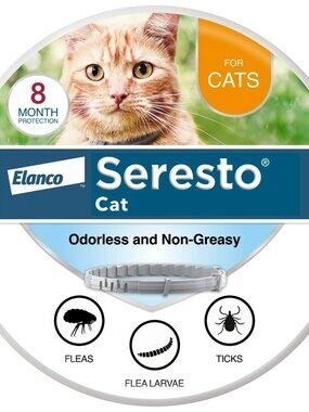 New Box Seresto 8 Month Protection Flea and Tick Collar for Cat 1-PACK